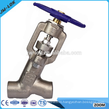 Forged steel Y-pattern Bonnetless butterfly valve